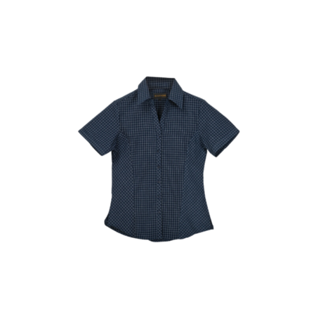 Pioneer Check Blouse Short Sleeve Ladies
